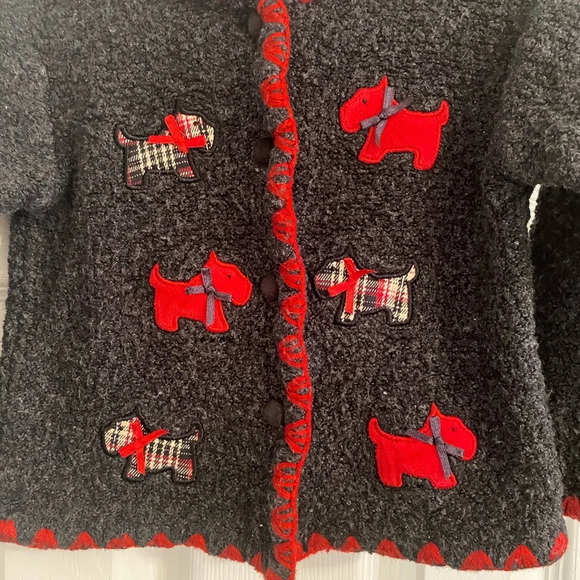 Miniwear Scottie Dog Cardigan - Picture 5 of 11